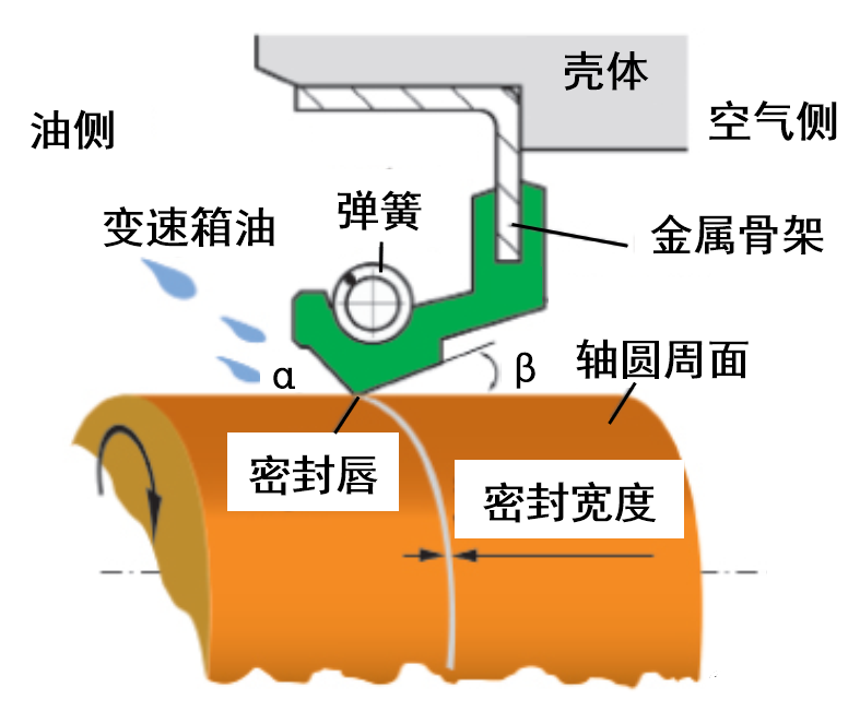 油封 | 右旋 + 顺时针 = 漏油，右旋 + 逆时针 = 干摩